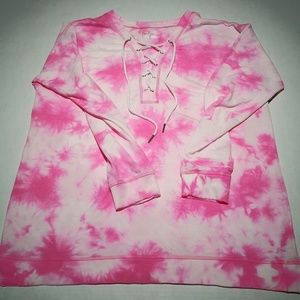 JESSICA SIMPSON | Pink Tie Dye Sweatshirt